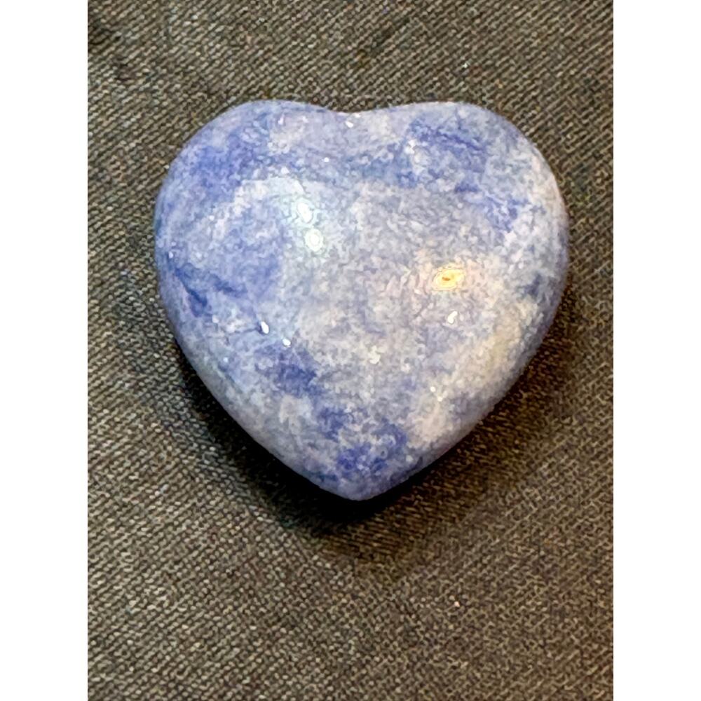 Polished Blue Sodalite Heart 11g 1.6" Stone